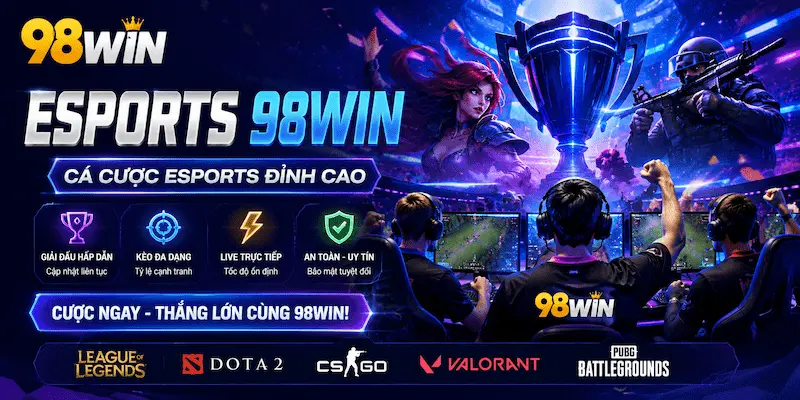 Esports với giao diện cá cược thể thao điện tử hiện đại, đa dạng kèo cược